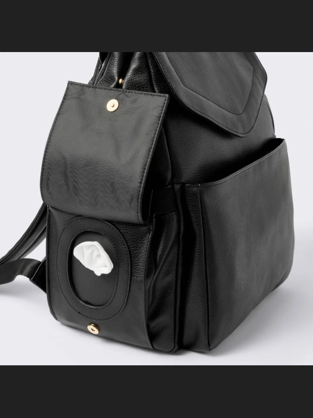 cloud island Black Pebble-Texture Baby Backpack
